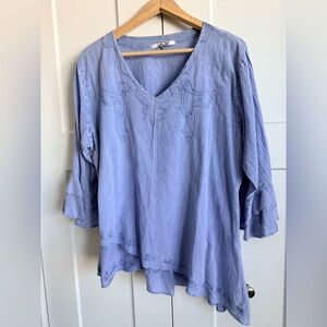 Periwinkle Cotton Top